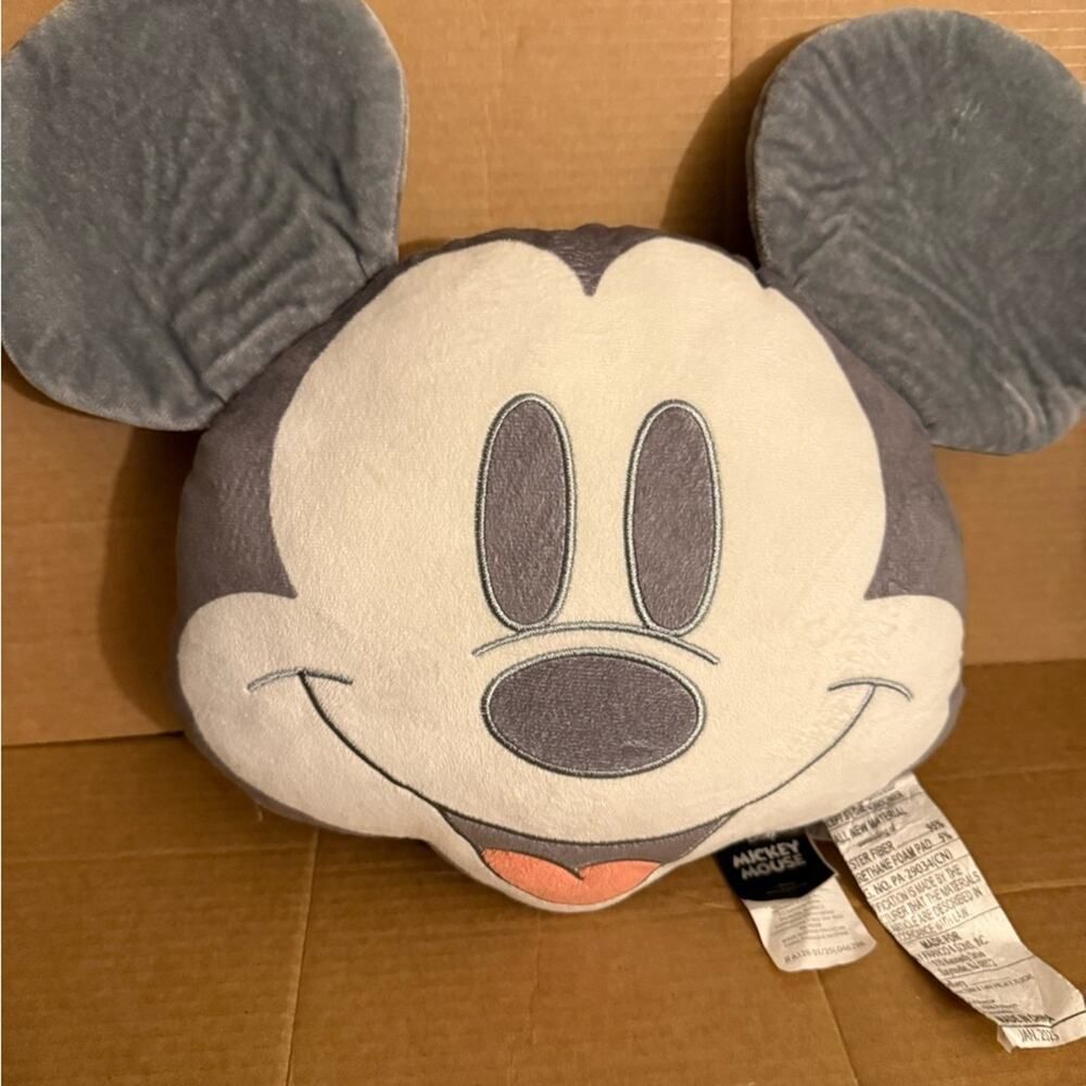 Disney Mickey Mouse Plush in Gray and White